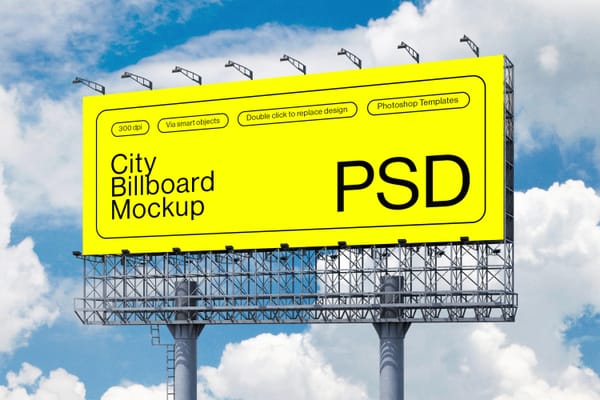 Advertising Billboard Mockup