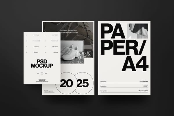 Brand Identity Papers Mockup