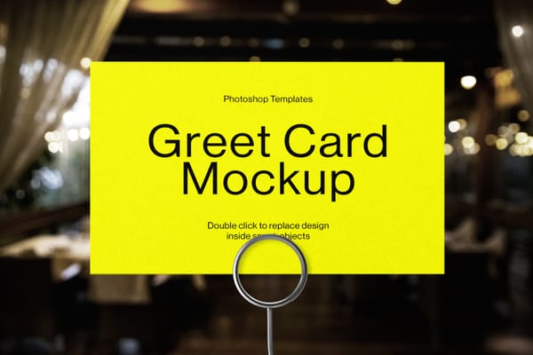 Greet Card Mockup