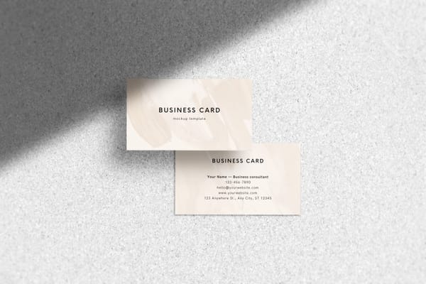 Minimal Business Card Mockup