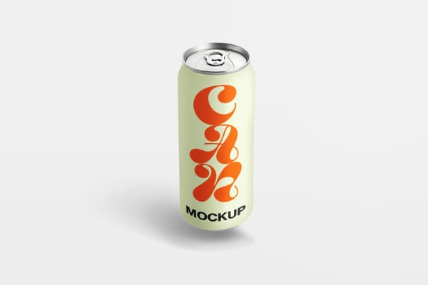 Soda Can Mockup