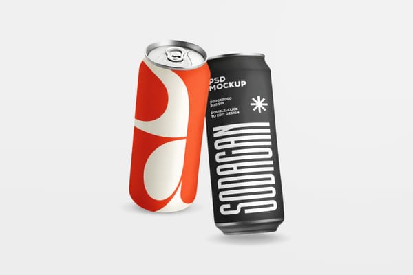 Soda Can Mockup